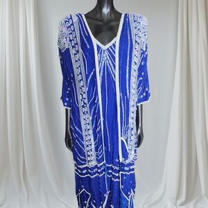 Asymmetrical Blue Dress